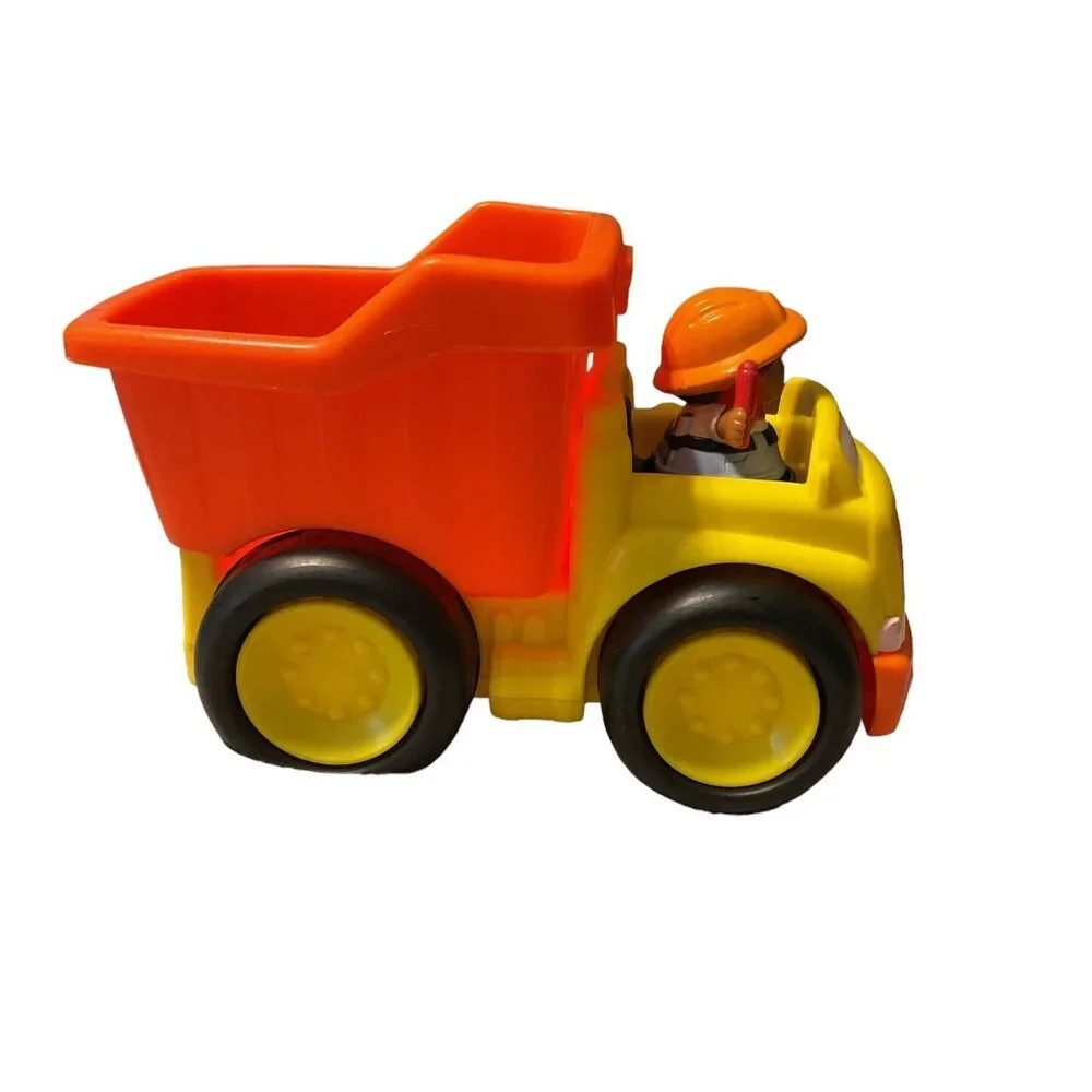 Fisher-Price Little People Dump Truck With Driver & Construction Worker Figure